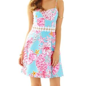 Lilly Pulitzer Lenore Lace Cut-Out Sundress